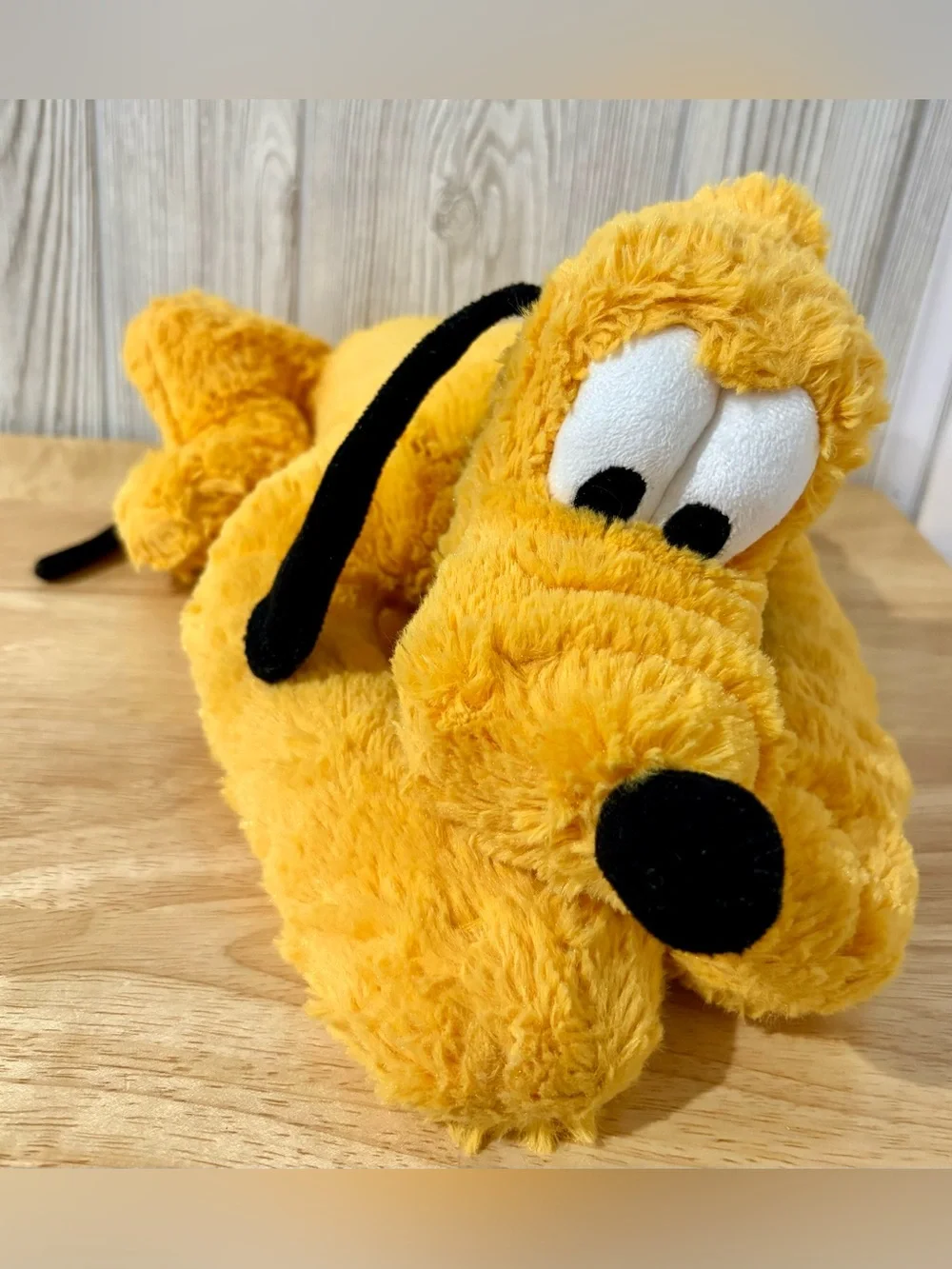 Disney Parks Pluto Plush Stuffed Animal Dog 15” Large Soft Cuddle Toy